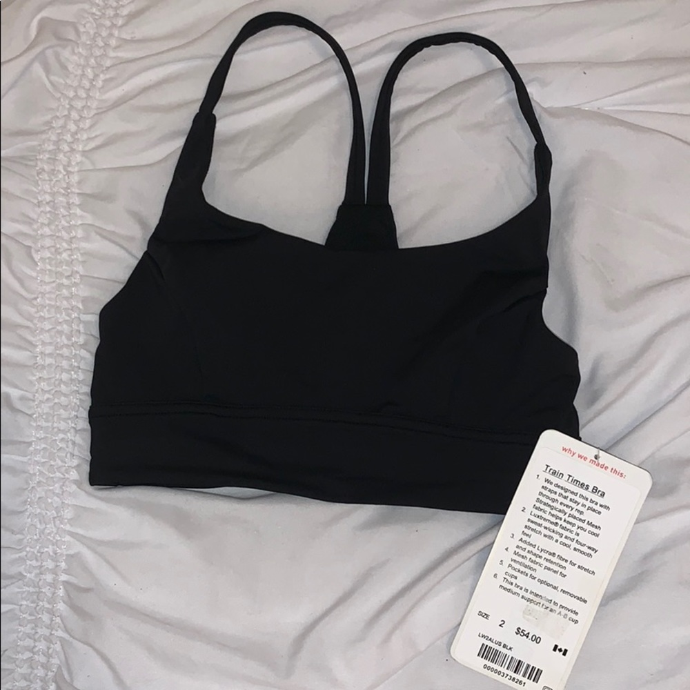NWT lulu lemon train times bra